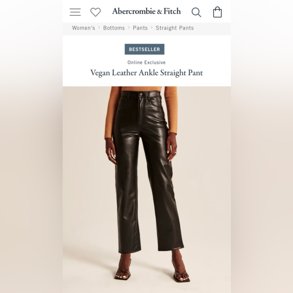 Abercrombie Vegan Leather Pants